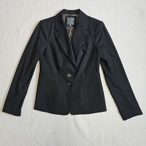NWT LUXE The Limited Black Wool Blazer
